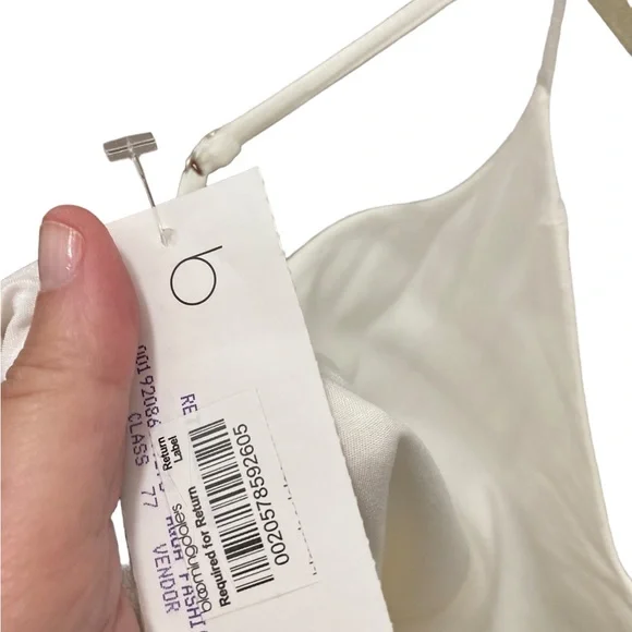 Aqua White Linen- Blend Dress- NWT- STUNNING!!! - Picture 5 of 7